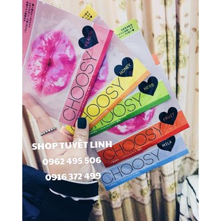 Mặt nạ dưỡng hồng môi choosy 1 - gồm 5 hương cơ bản - 60k/cái
