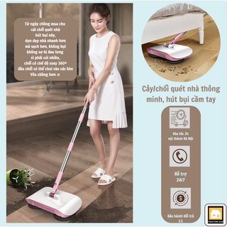 Chổi Quét Nhà, Cây Quét Nhà Thông Minh,Máy Hút Bụi Cầm Tay Chất Liệu Cao Cấp Đầu Chổi Linh Hoạt Xoay 360*