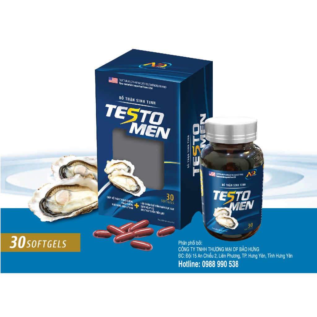 TESTO MEN Hỗ Trợ Trị Yếu Sinh Lý, Tăng Cường Sinh Lý Nam Giới (30Viên) | BigBuy360 - bigbuy360.vn
