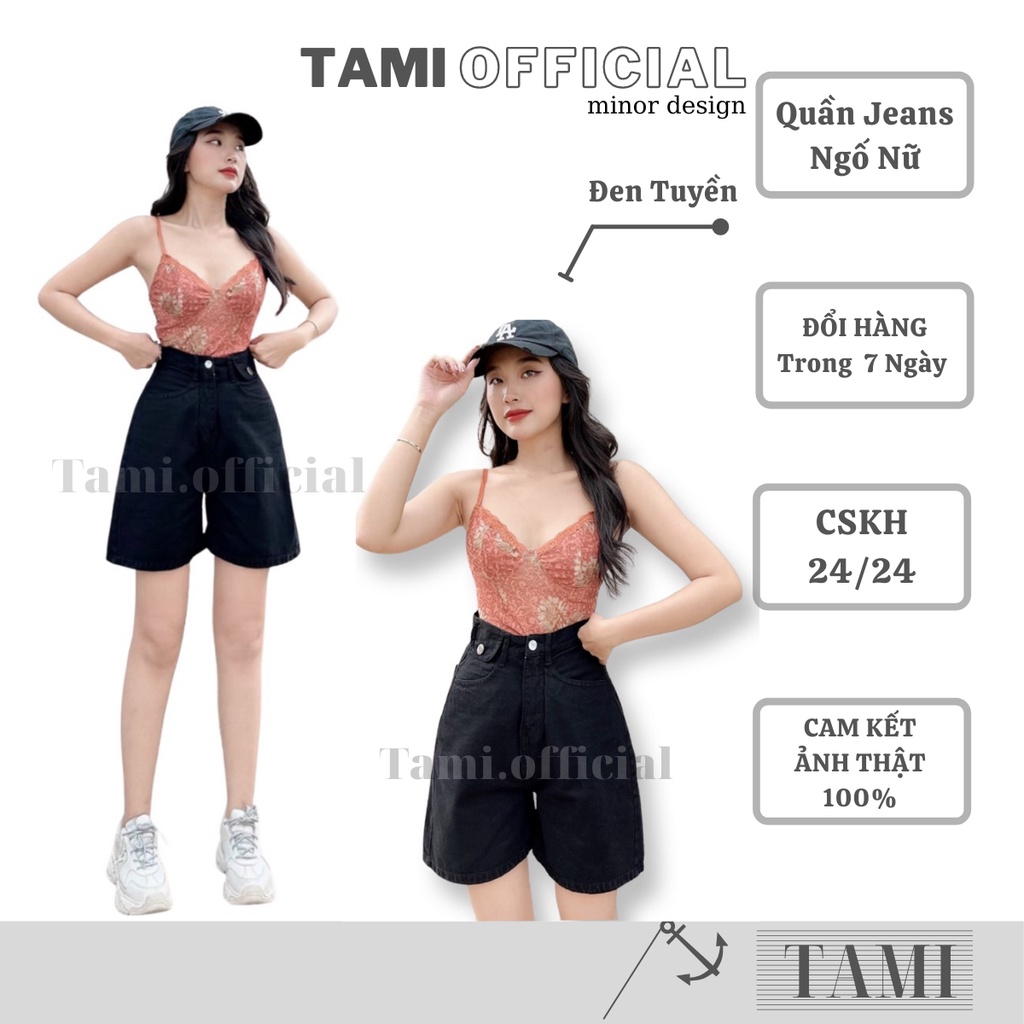 Quần JEANS NGỐ NỮ BASIC Đáy Cao Đủ Màu Lựa Chọn Form Dễ Mặc, Siêu HÁCH DÁNG [ Tami Official ] | BigBuy360 - bigbuy360.vn