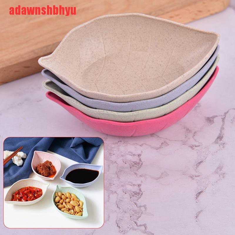 Bát Đựng Nước Chấm / Gia Vị Hình Chiếc Lá Bằng Chất Liệu Lúa Mạch