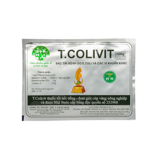 Tcolivit/T.colivit  chỉ dùng trong thú y