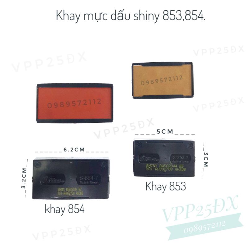 Khay mực dấu shiny 853,854,843,844,223,224.