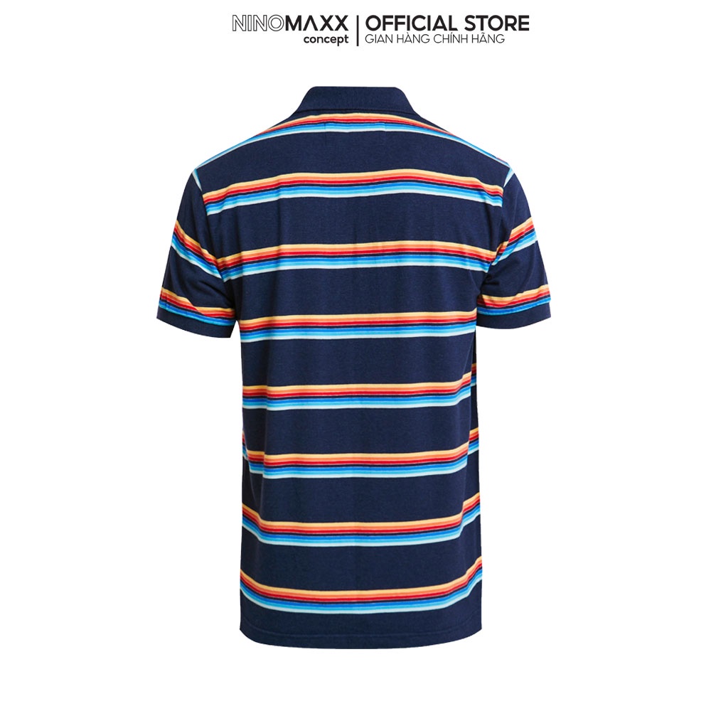 NINOMAXX Standard Polo - Áo polo sọc Nam tay ngắn chất liệu CNT 1902057