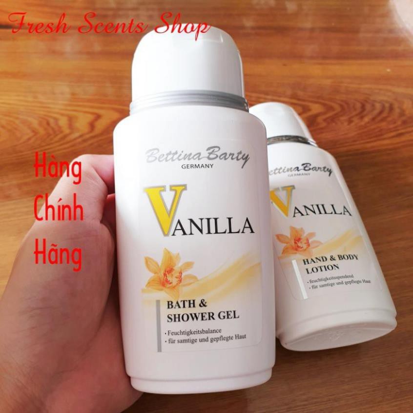 Sữa tắm Vanilla 150ml - Đức - dòng Bettina Barty - hương nước hoa