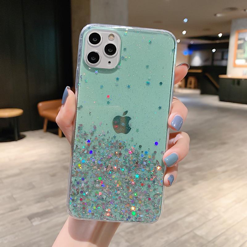 Ốp lưng Samsung J8 J7 J6 J6+ J5 J4 J4+ J2 A9 A7 A6 A6+ Plus Pro Prime 2018 Starry Sky Sequin Glitter Soft Case