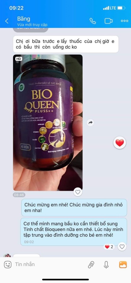 TINH CHẤT BIOQUEEN PLUSS - CÂN BẰNG NỘI TIẾT TỐ NỮ, BỔ HUYẾT, TRẮNG MỊN DA | Thế Giới Skin Care