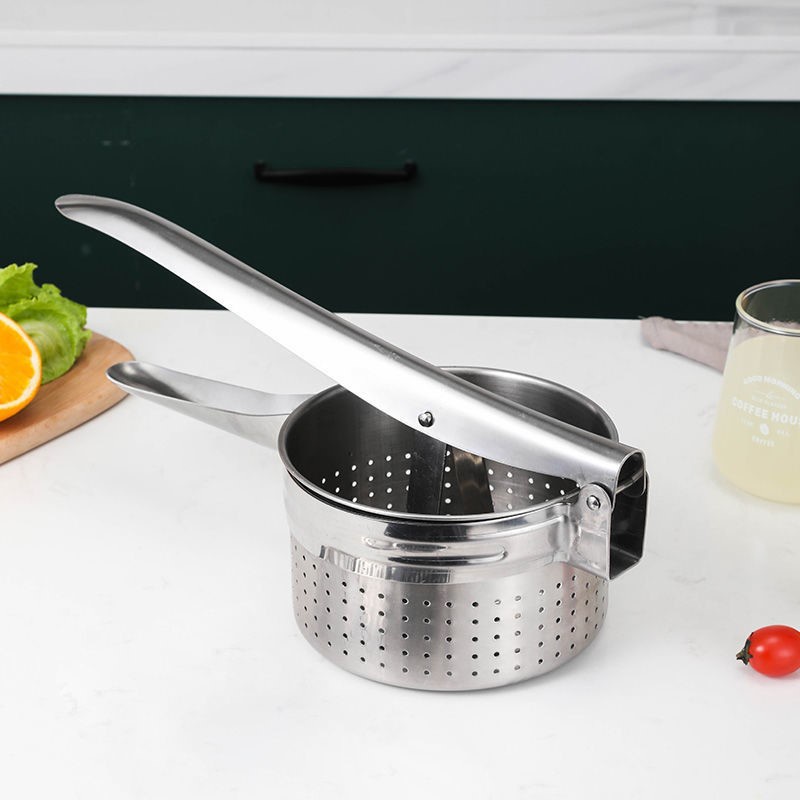 Dụng Cụ Ép Sủi Cảo / Rau Củ Quả Bằng Thép Không Gỉ Cỡ Lớn Đa Năng Tiện Dụng Cho Nhà Bếp