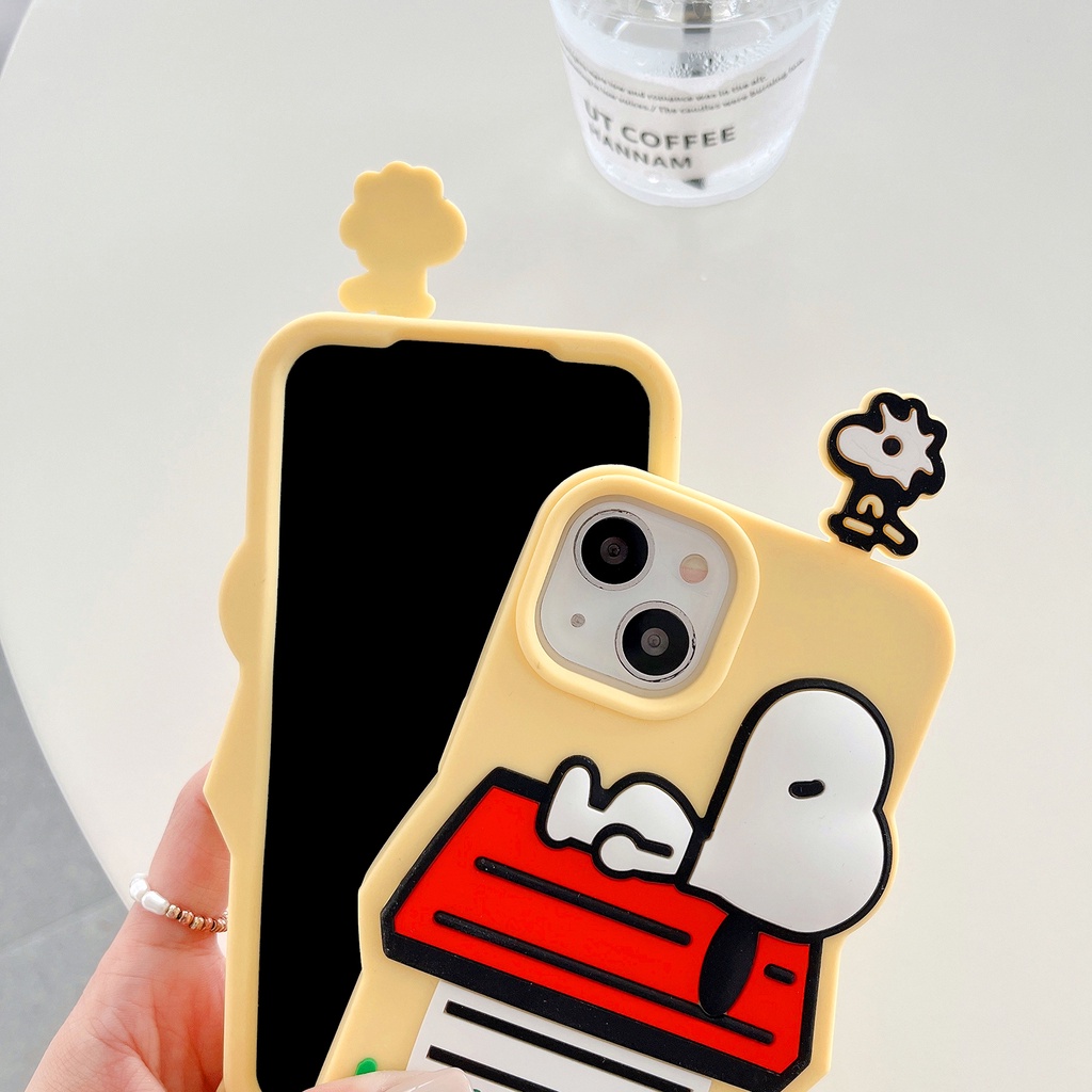 Ốp Điện Thoại Mềm Chống Sốc In Hình Snoopy Hoạt Hình Cho iPhone 6 7 8 Plus X XS XS MAX XR 11 12pro 13promax
