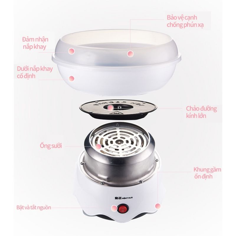 Máy Làm Bông Gòn -CHÍNH HÃNG MINI,TIỆN LỢI,THÔNG MINH