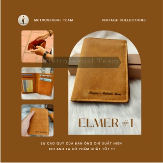 Ví da sáp handmade vintage dáng đứng elmer #1