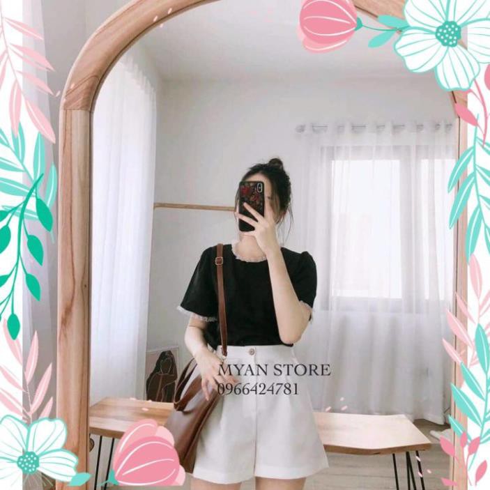 Quần Short Nữ Cao Cấp Cạp Khóa Vải Đũi Thiết Kế Cạp Cao, Mặc Lên Siêu Xinh, Tôn Dáng