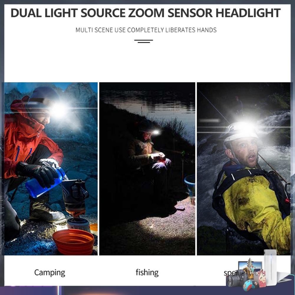 Đèn LED đeo trán 3 chế độ chống thấm nước