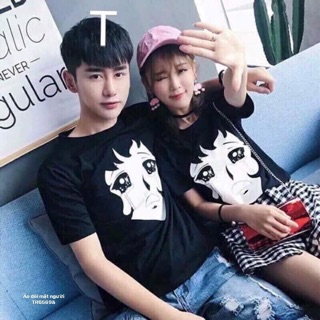 Áo đôi mặt người
