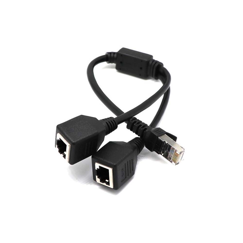 Dây Cáp Chia Cổng Mạng Lan Rj45 Cat5E Cat5 Cat6 1 Male Sang 2 Female Rj45