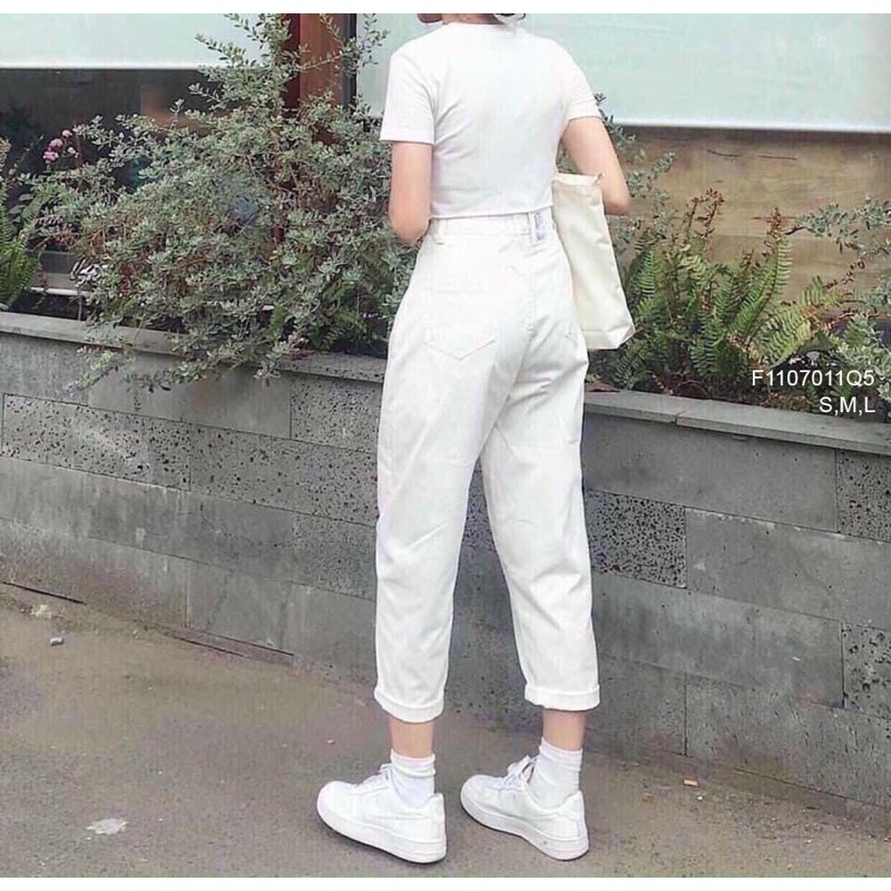 Quần baggy jean bẻ lai ống TT1107