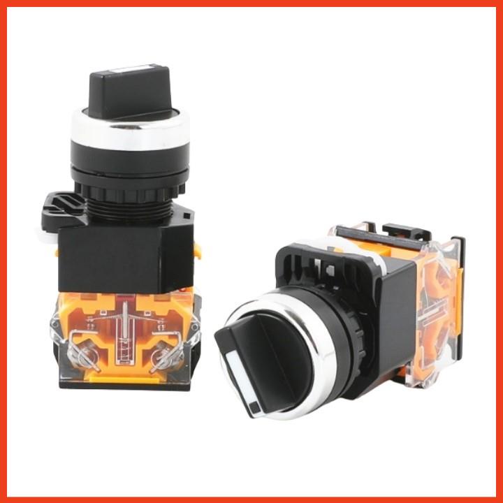 Công tắc xoay LA38-11X/2, LA38-20X/3 cần ngắn chuyển mạch 2, 3 vị trí phi 22mm lắp tủ điện điều khiển