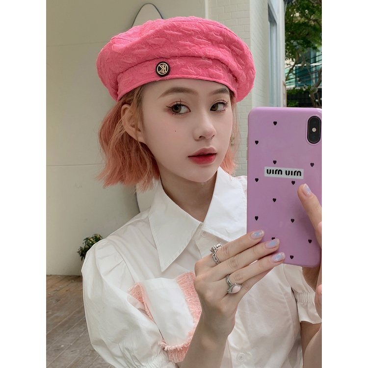 Mũ Beret Mỏng Phong Cách Hàn Quốc Thời Trang Xuân Thu Cho Nữ