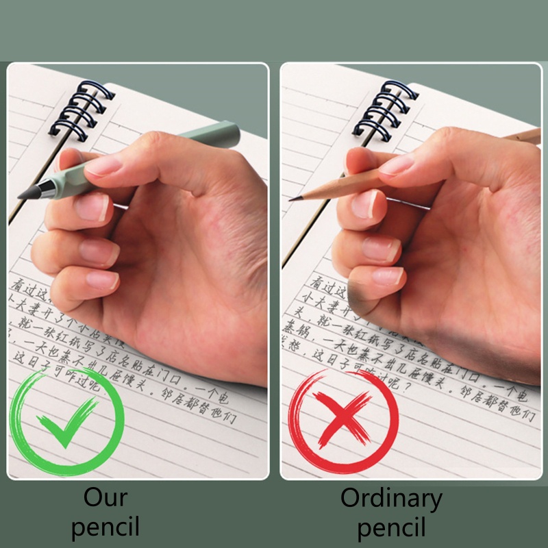 Bút Chì Không Giới Hạn Kèm 2 Ngòi Bút Xóa Được Dành Cho Người Lớn Và Trẻ Em Vẽ Phác Thảo