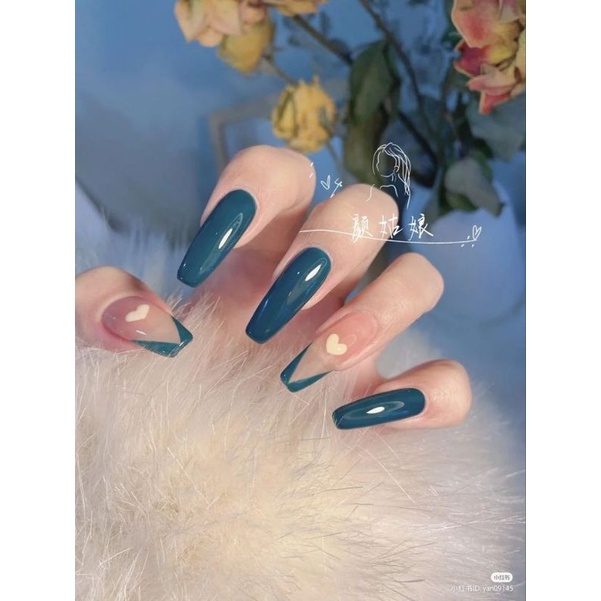 Sơn móng,sơn gel uv nail xanh dương mã H04