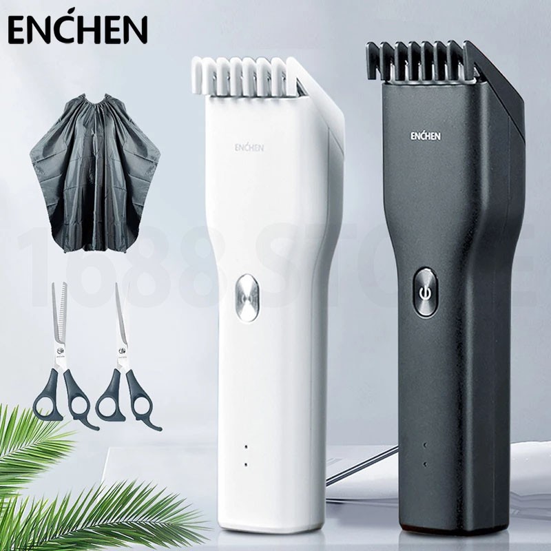 Tông đơ cắt tóc Xiaomi Youpin Enchen Boost sạc pin dễ cắt tiện lợi dùng gia đình và salon, công suất 5W LC1