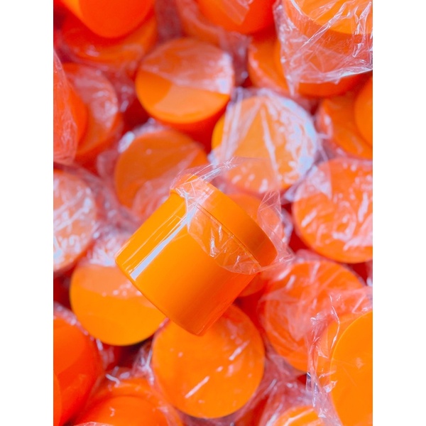 lẻ hủ nhựa đựng kem 500g màu cam