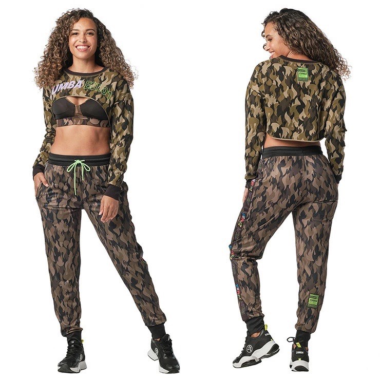 Áo croptop dài tay Zumba est.-01 z1t02648 cho nhảy zumba