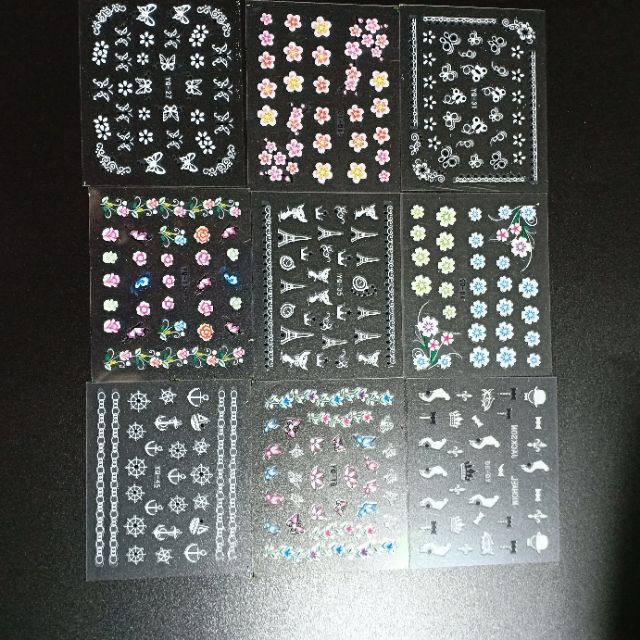 Sticker dán móng dễ thương - Giấy dán móng
