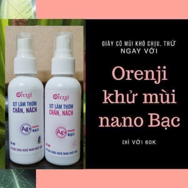 XỊT THƠM CHÂN, NÁCH TINH DẦU LAVENDER/ HOA HỒNG ORENJI 50ML