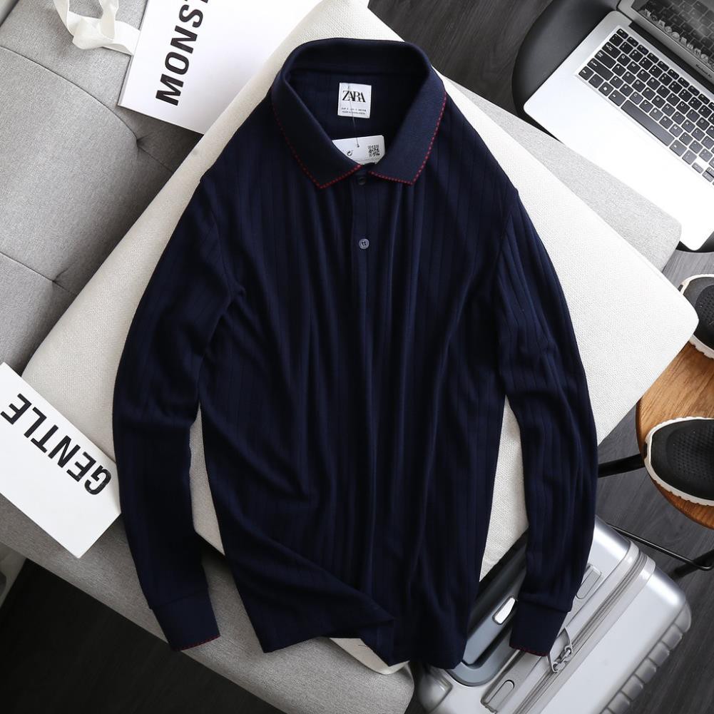 Hè Áo Polo Dài Tay 95% Cotton Co Dãn Tốt VNXK - APZT25 🏆