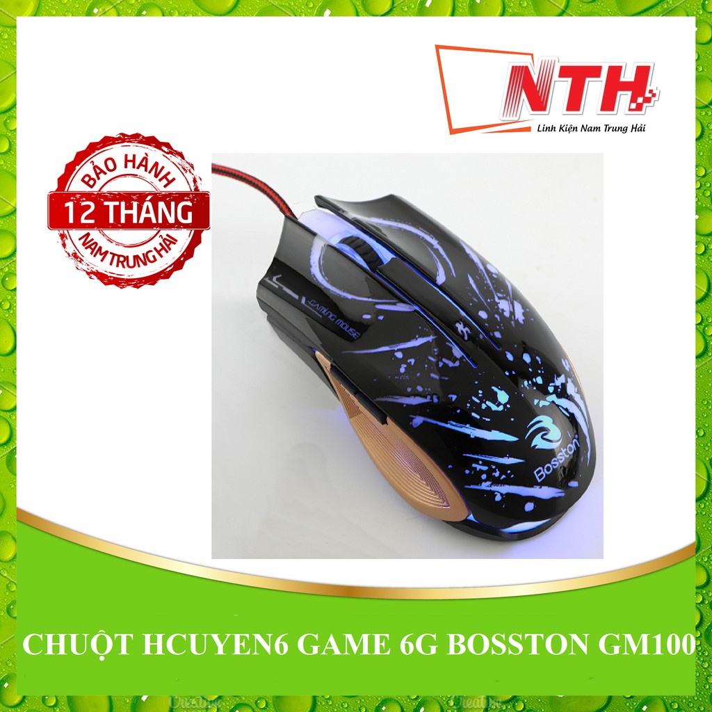 Chuột chuyên game Bosston GM100 Led đa màu