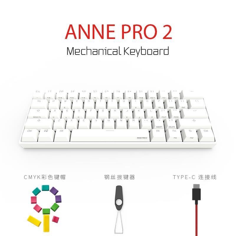 Mới! 2023 new! 2023 new! Anne Bàn Phím Không Dây Hai Chế Độ 61 Nút Bấm anne pro 2 60% Dành Cho Game Thủ