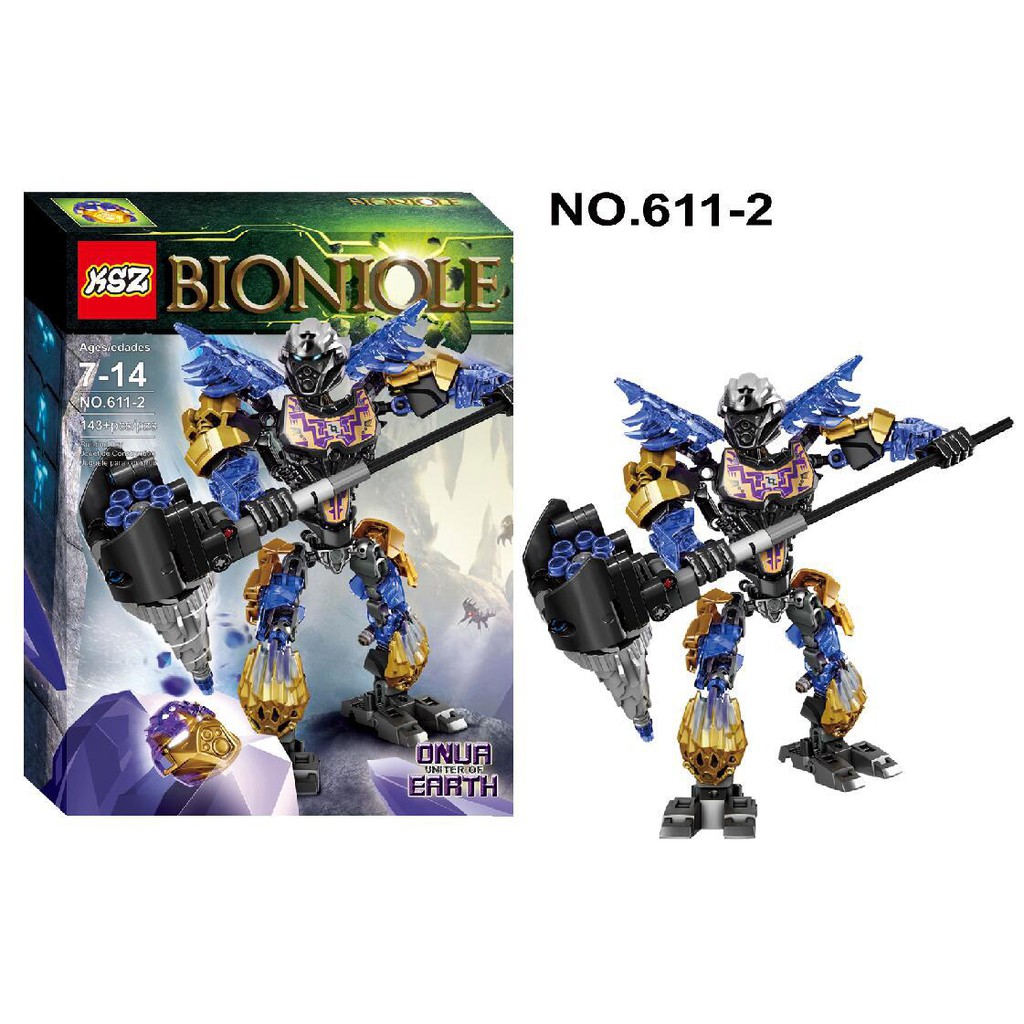 Bộ Xếp Hình Bionicle KSZ 611-1 KSZ 611-2 KSZ 611-3 KSZ 611-4 Lắp Ráp Chiến Binh Onua Chiến Binh Tahu