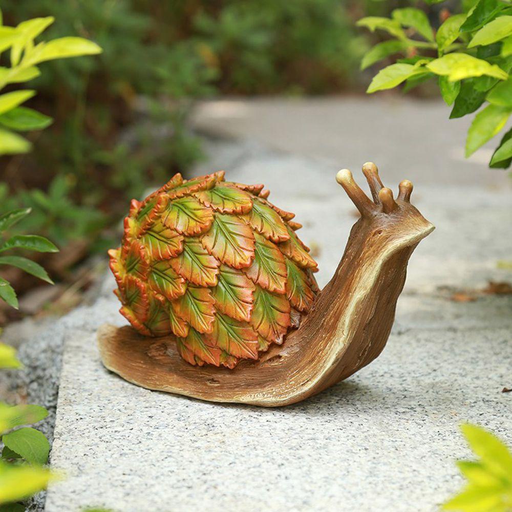 Xiantin Tượng Điêu Khắc Hình Ốc Sên Bằng Nhựa Resin Sáng Tạo