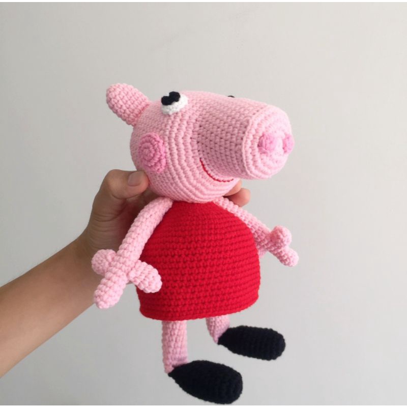 Heo peppa bằng len - Heo peppa nhồi bông – Peppa pig Amigurumi