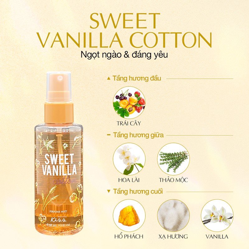 [Thái Lan] Sữa Dưỡng Thể Hương Nước Hoa -  Xịt Thơm Toàn Thân Malissa Kiss Chính Hãng