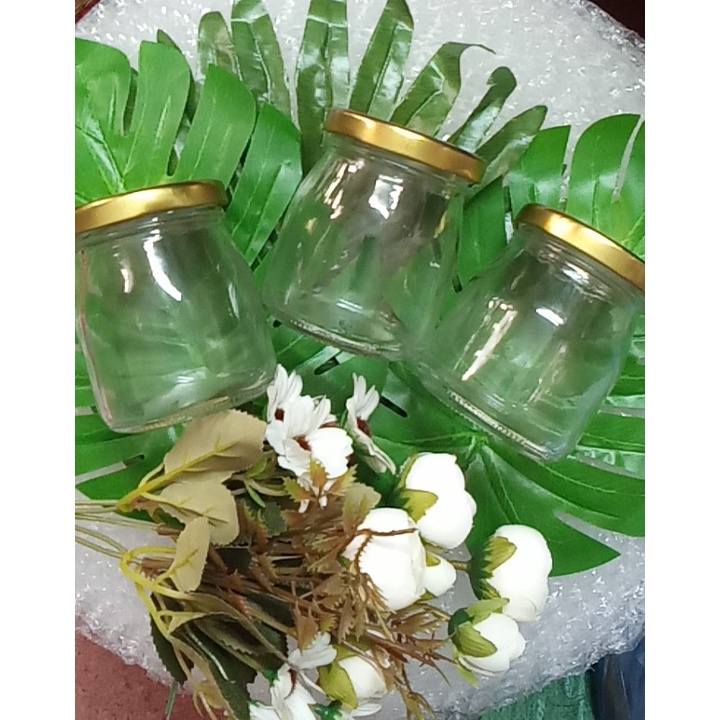 Set hũ thủy tinh nắp thiếc đẳng cấp dùng chưng yến, làm sữa chua, đựng hương liệu cỡ 100ml, 150ml