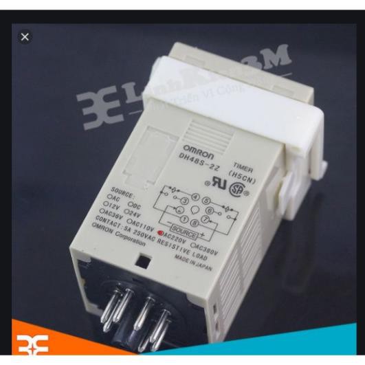 Rơ le thời gian DH48S-1Z DH48S-2Z Relay thời gian Timer Công tắc thời gian Bộ hẹn giờ Bộ định thời DH48S ( Đã kèm đế)