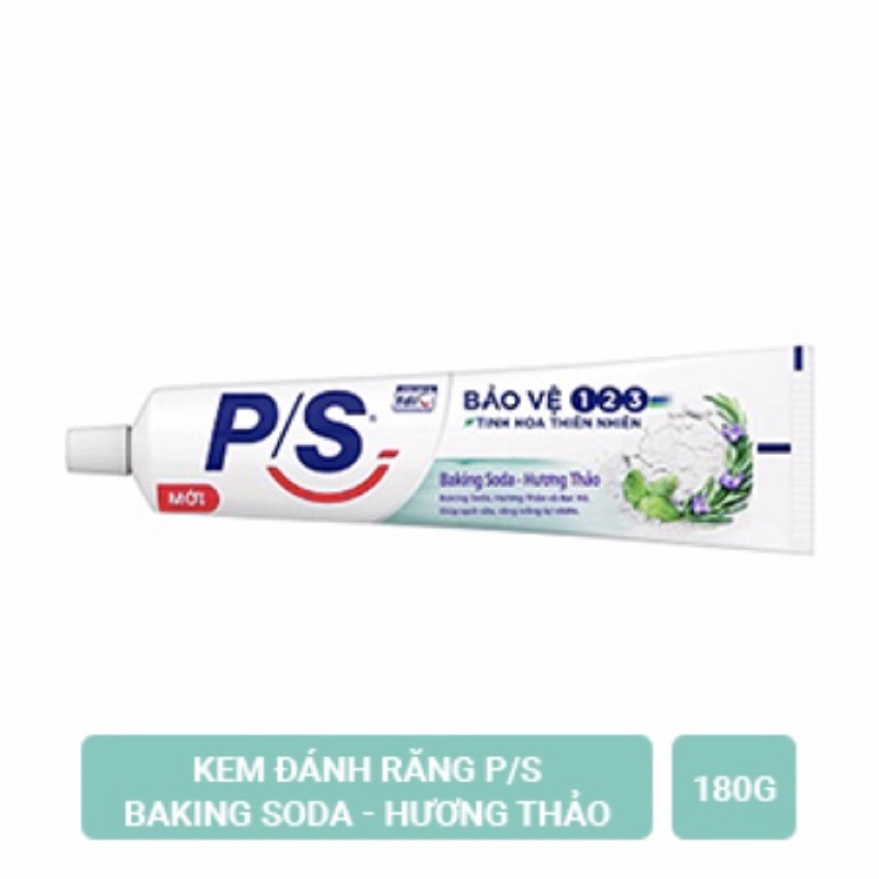 Kem đánh răng P/S banking soda hương thảo 180g