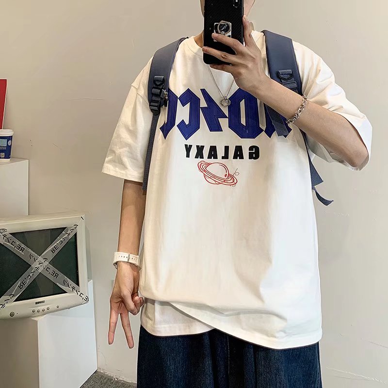 Áo Thun Tay Ngắn In Chữ M-8XL Thời Trang Cho Nam