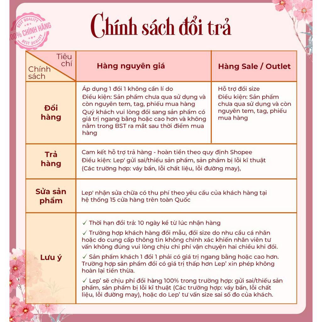 Áo Kimono ren trắng phối váy vàng dập ly Lep' 1AO0166TR