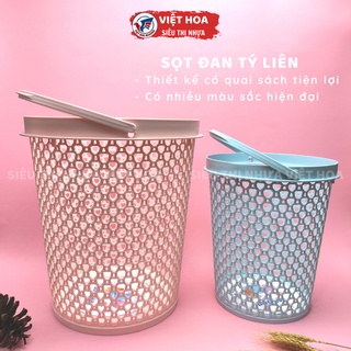 Sọt rác có quai, sọt quần áo tròn, Sọt quai xách tiện lợi, Sọt đan Tý Liên