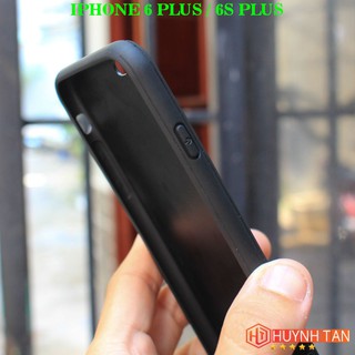 Ốp lưng Iphone 6 Plus , 6S Plus vân vải Jean (Đen)