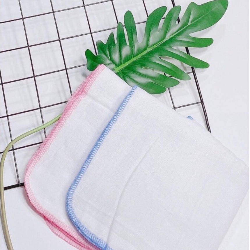 Khăn sữa cho bé sơ sinh Kiba cotton loại 2 lớp hoặc 3 lớp hoặc 4 lớp (10 cái)