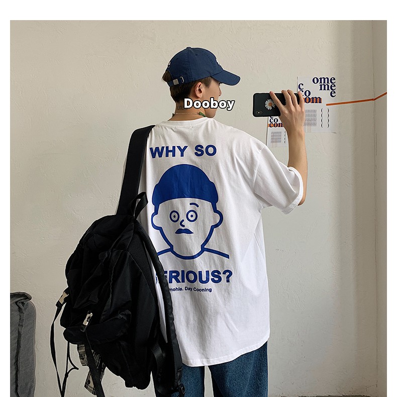 Áo thun tay lỡ  SERIOUS  phông Unisex nam nữ tee oversize form rộng pull Ulzzang Streetwear Hàn Quốc vải mềm