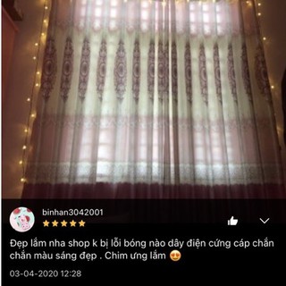 Dây nháy LED BI BỌT NƯỚC 10 mét Cherry Ball trang trí decor TẾT NOEL NHÀ CỬA bền đẹp