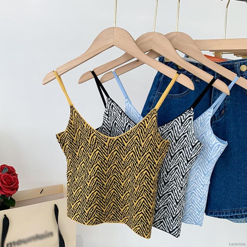 Áo Len Hai Dây Cổ Chữ V Form Ôm Họa Tiết Kẻ Sọc | BigBuy360 - bigbuy360.vn