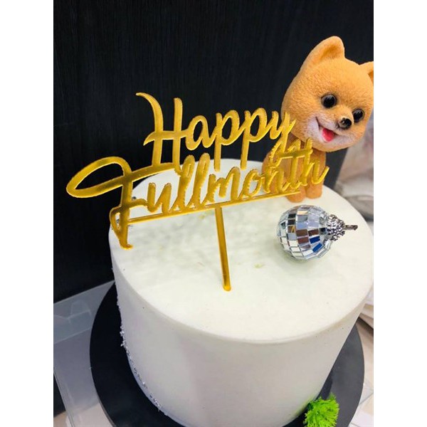 Cây cắm mika trang trí bánh cho tiệc Đầy tháng