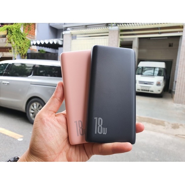 [BH 6 THÁNG LỖI ĐỔI MỚI]Pin dự phòng QC 3.0 Baseus 10000mah 18W hỗ trợ sạc siêu nhanh- mỏng gọn