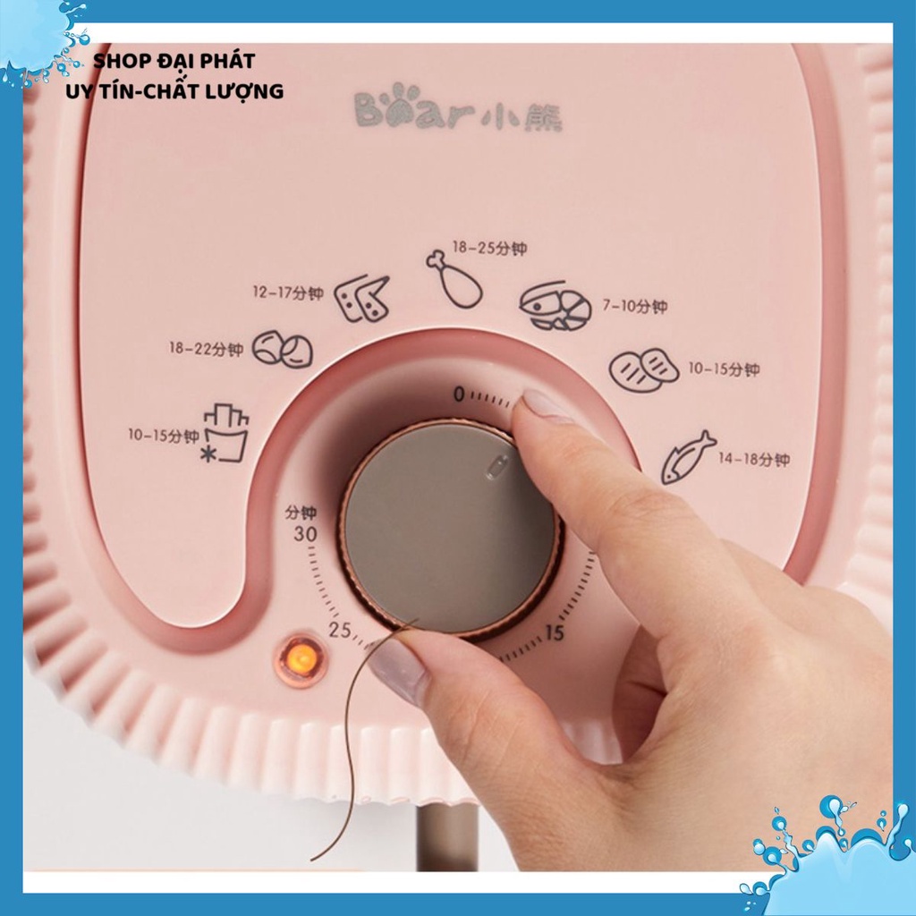 Nồi chiên không dầu Bear QZG-A14U1, 2L, chính hãng, dùng để nướng thịt, nướng bánh mì, quay thực phẩm, nồi chiên điện
